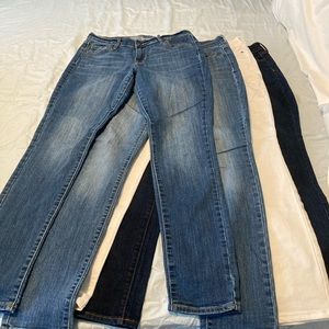 4 pairs of the curvy straight leg jeans
